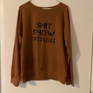 Brown Crewneck Sweatshirt